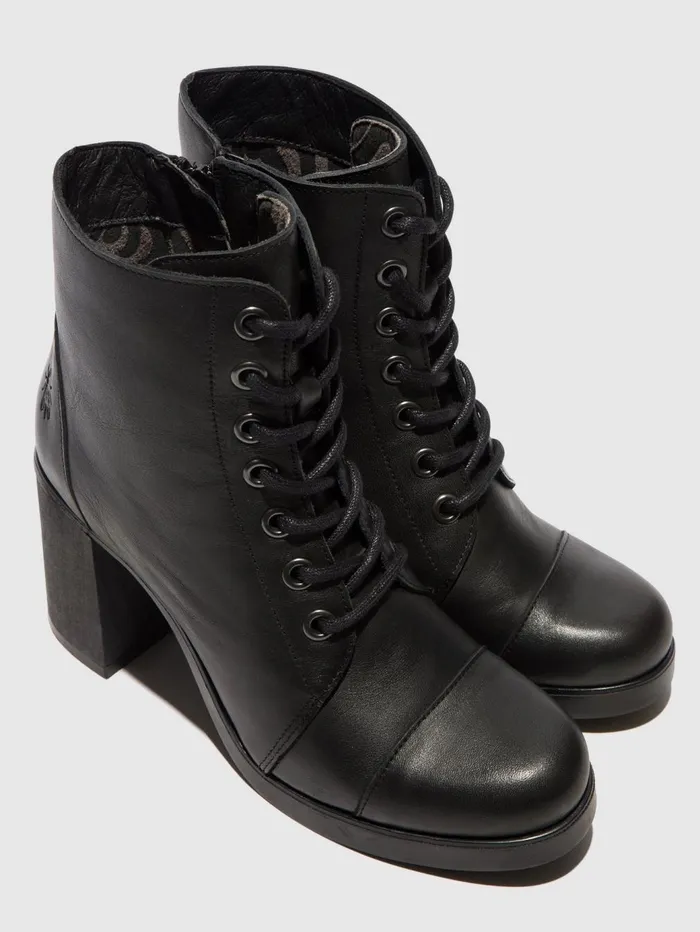 Laceup Ankle Boots SONY989FLY BLACK Women Fly London Ankle Boots