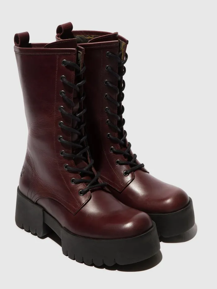 Laceup Boots ELNA008FLY WINE Women Fly London Boots