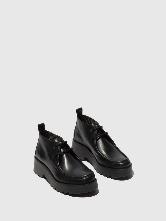 Laceup Shoes MEGG90FLY BLACK Women Fly London Shoes