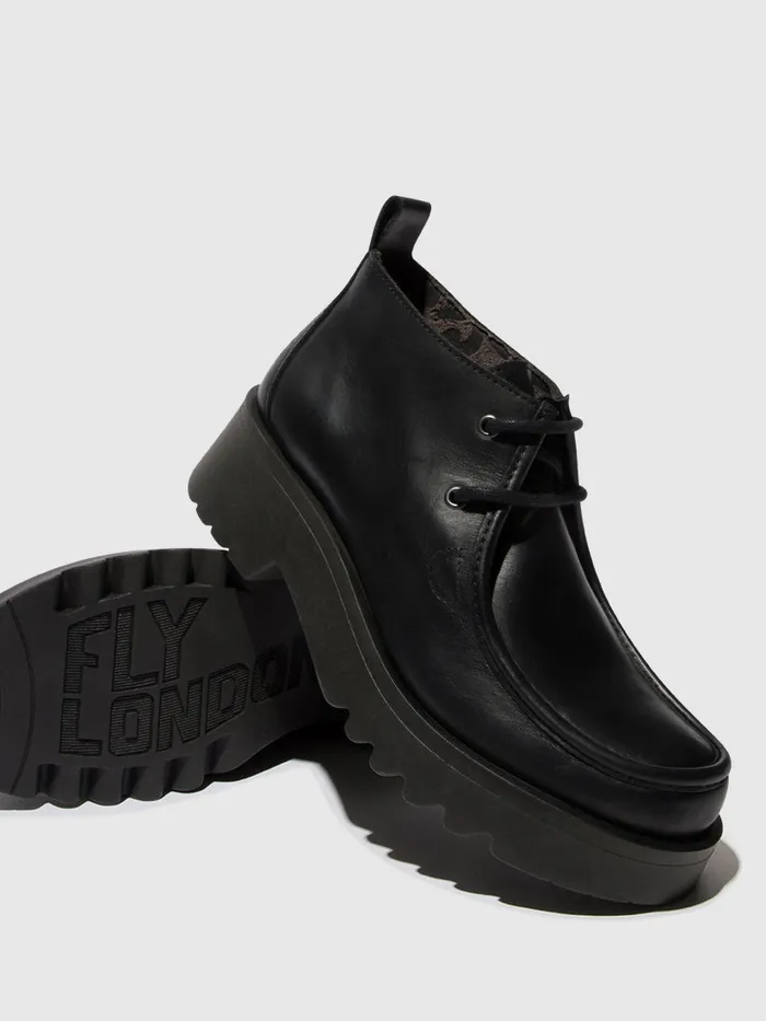 Laceup Shoes MEGG90FLY BLACK Women Fly London Shoes