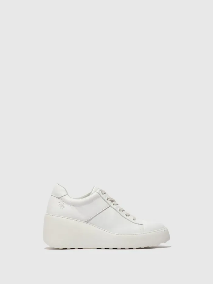 Laceup Trainers DELF580FLY WHITE Women Fly London Trainers