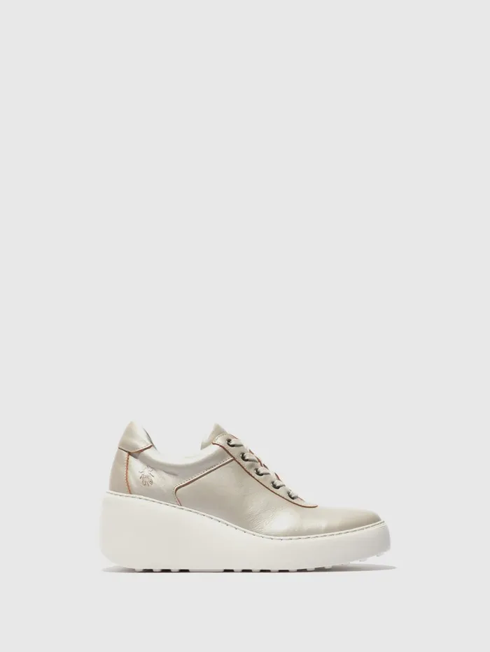 Laceup Trainers DIPO638FLY SILVER Women Fly London Trainers