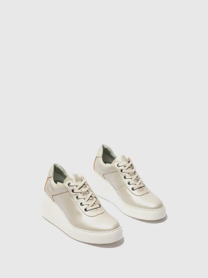 Laceup Trainers DIPO638FLY SILVER Women Fly London Trainers