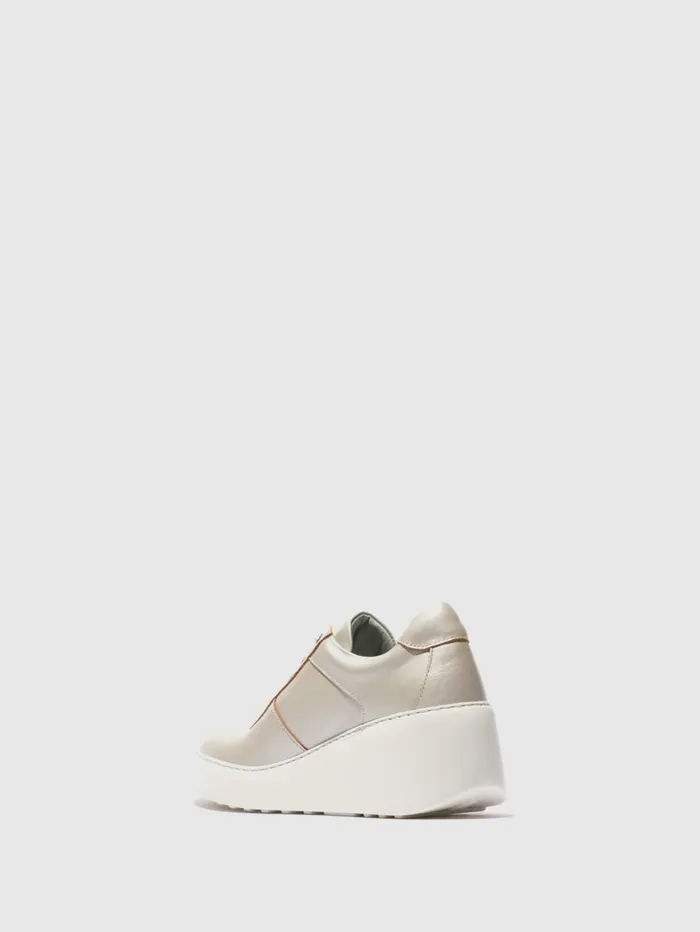 Laceup Trainers DIPO638FLY SILVER Women Fly London Trainers