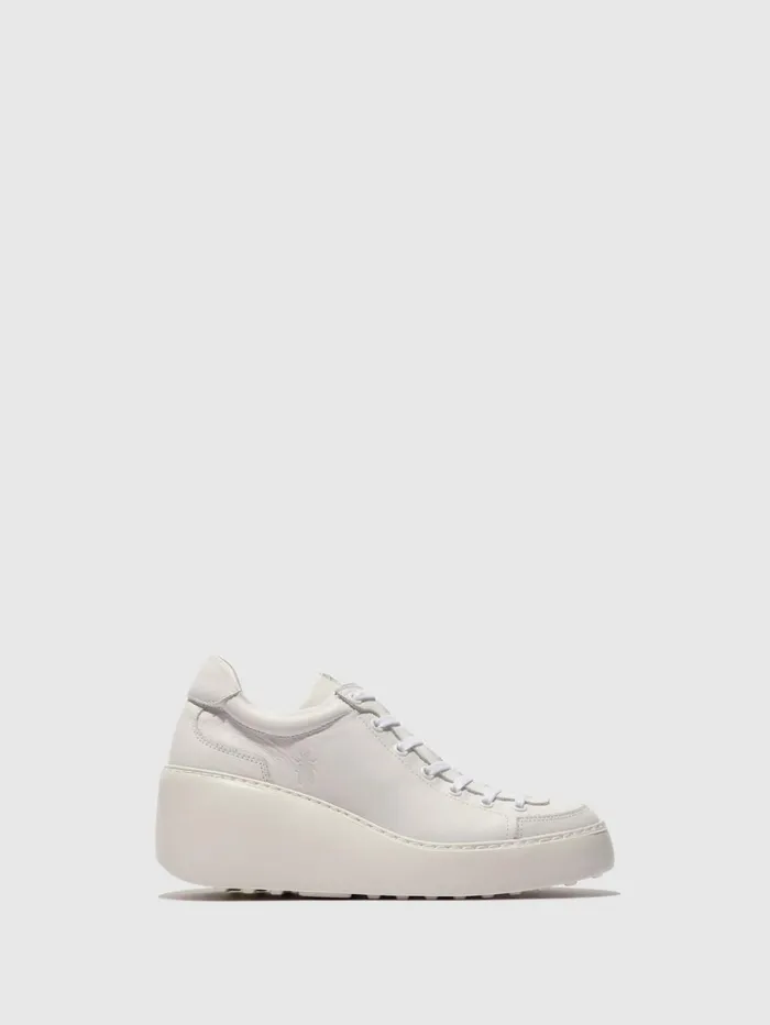 Laceup Trainers DUFY671FLY WHITE Women Fly London Trainers