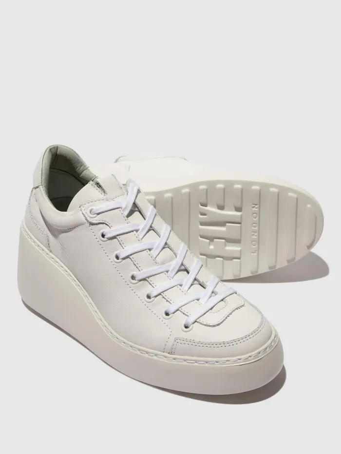 Laceup Trainers DUFY671FLY WHITE Women Fly London Trainers