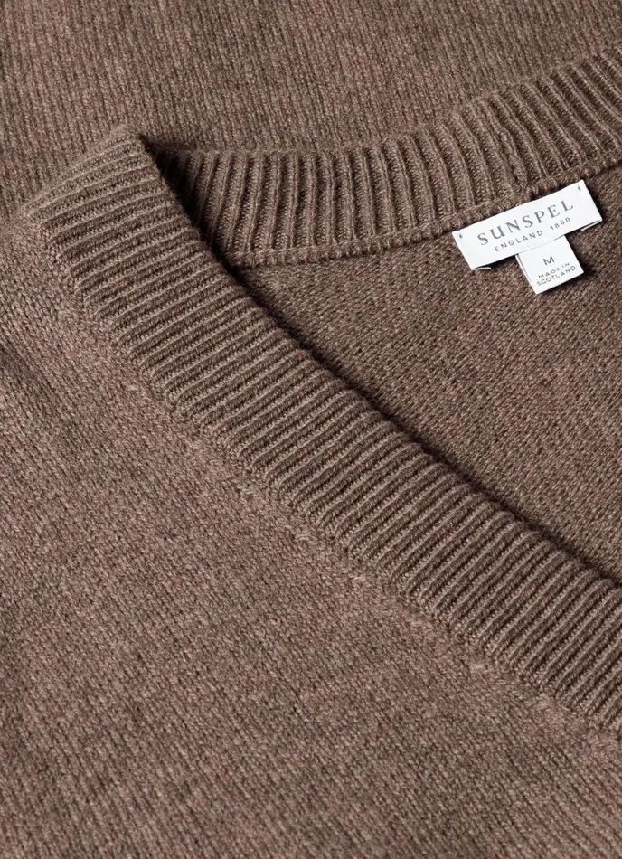 Lambswool Cardigan Cedar Men SUNSPEL Knitwear