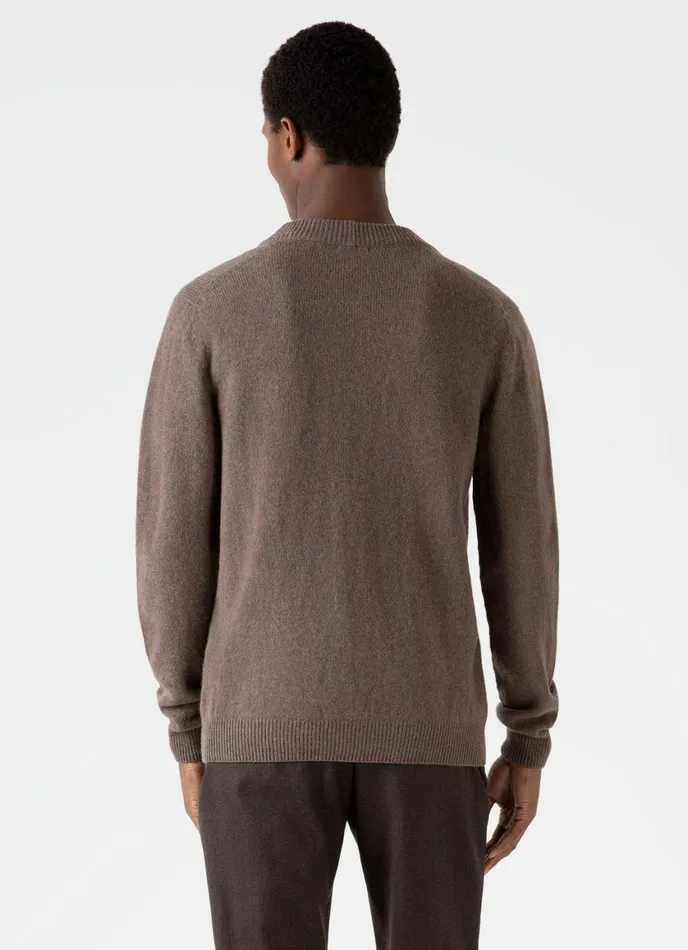 Lambswool Cardigan Cedar Men SUNSPEL Knitwear