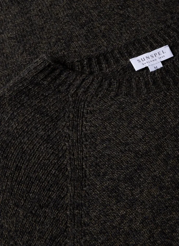 Lambswool Crew Neck Jumper Khaki Twist Knitwear ussunspel Men Lambswool Crew Neck Jumper Khaki Twist Knitwear ussunspel Men