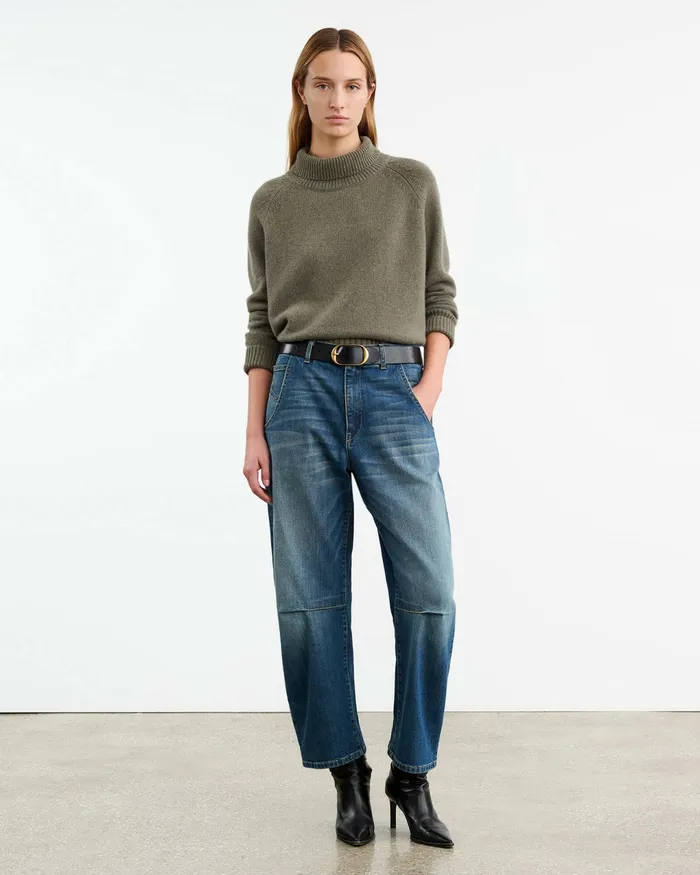 LANIE SWEATER Light Army Green Women Nili Lotan Knits and Sweaters