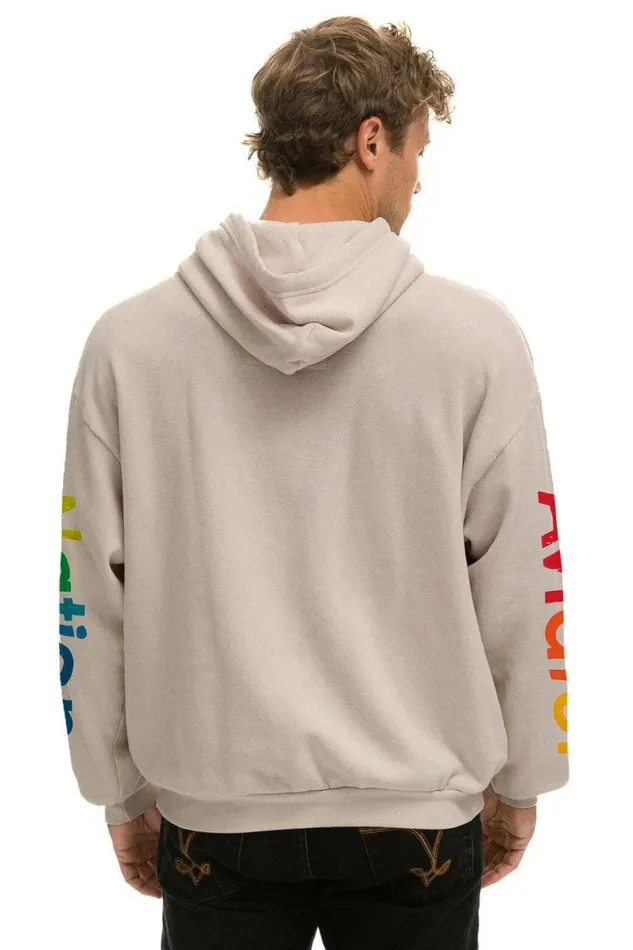 Las Vegas Relaxed Pullover Hoodie 8211 Sand WomenMen Aviator Nation Hoodies