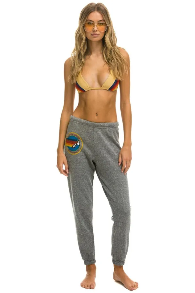 Las Vegas Sweatpants 8211 Heather Grey Women Aviator Nation Sweatpants