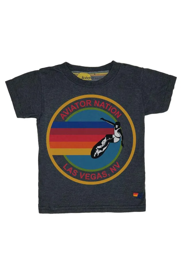 Las Vegas Tee 8211 Charcoal Kids Aviator Nation Tees