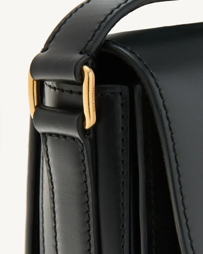 LE ELLIE SADDLE BAG Black And Gold Women Nili Lotan Handbags