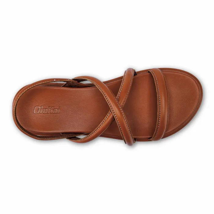 Leather Women Olukai Tiare Strappy Leather Sandals 8211 Fox