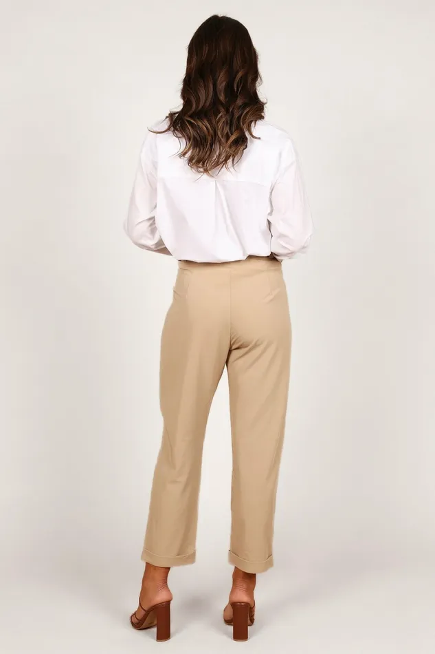 Lexie Pants Beige Pants Petal and Pup Women