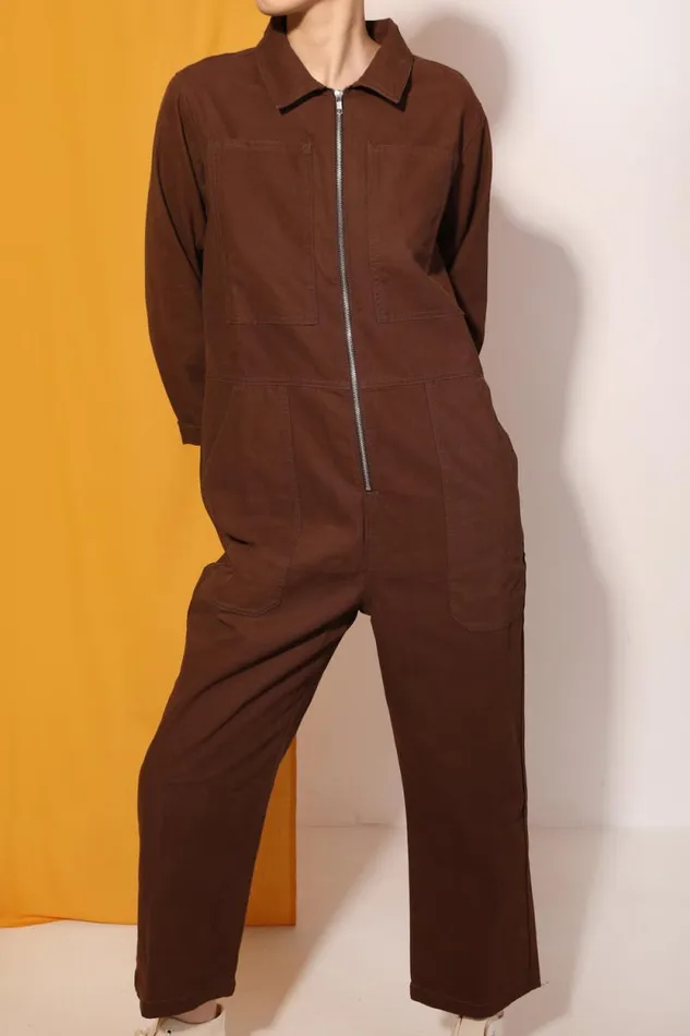 LF Markey Boilersuits Women Dominic Boilersuit Chocolate