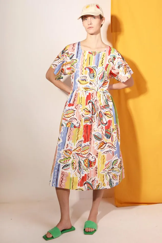 LF Markey Dresses Women Mitch Dress Painted Paisley