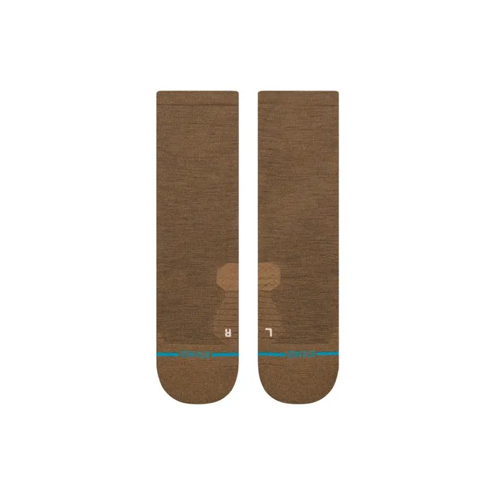 Light Performance Wool Crew Socks Lt Iconic 8211 Brown MenWomen Stance Crew