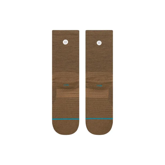 Light Performance Wool Crew Socks Lt Iconic 8211 Brown MenWomen Stance Crew