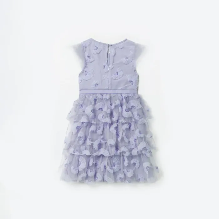 Lilac Tulle Midi Dress Women Self Portrait Flower Girl Lilac Tulle Midi Dress Women Self Portrait Flower Girl