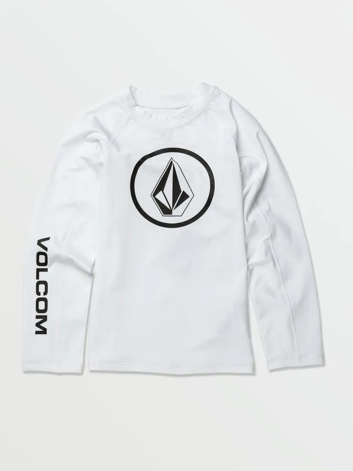 Little Boys Lido Solid Long Sleeve Rashguard 8211 White Kids Volcom Rashguards Little Boys Lido Solid Long Sleeve Rashguard 8211 White Kids Volcom Rashguards