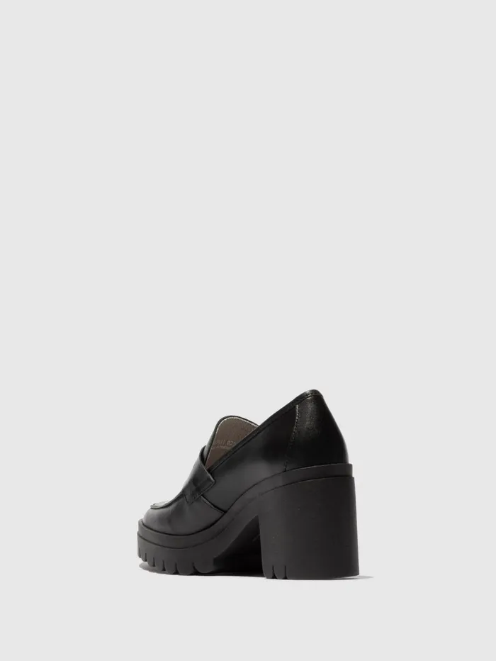Loafers Shoes TOKY803FLY DUBLIN BLACK Women Fly London Shoes