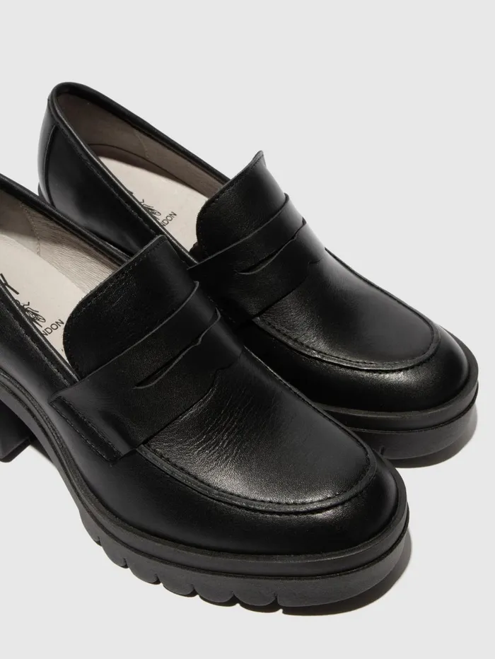 Loafers Shoes TOKY803FLY DUBLIN BLACK Women Fly London Shoes