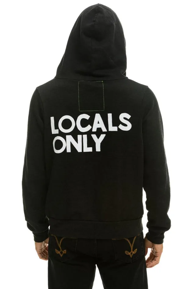 Locals Only Hoodie 8211 Black WomenMen Aviator Nation Hoodies