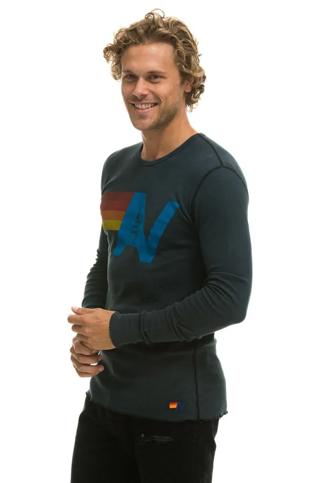 Logo Thermal 8211 Charcoal Women Aviator Nation Tees