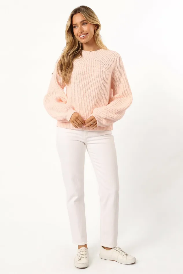 London Knit Sweater Pink Women Sweaters Petal and Pup