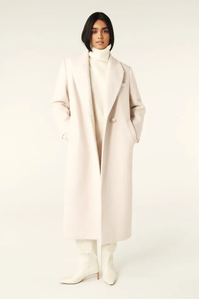 Long Coat Koala OffWhite Women Baandsh Jackets and Coats
