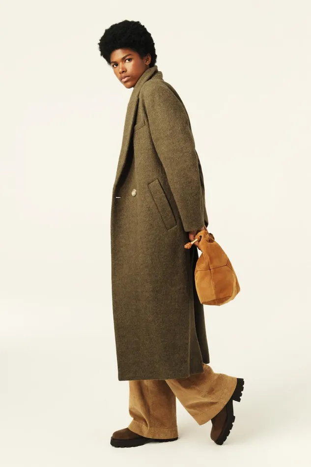 Long Coat Koala OffWhite Women Baandsh Jackets and Coats