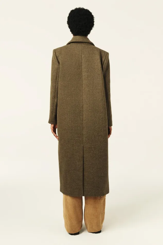 Long Coat Koala OffWhite Women Baandsh Jackets and Coats