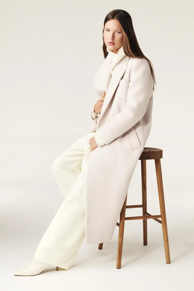 Long Coat Koala OffWhite Women Baandsh Jackets and Coats