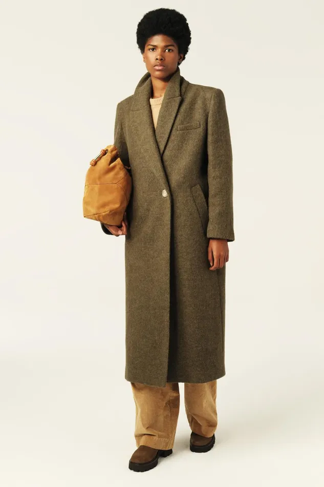 Long Coat Koala OffWhite Women Baandsh Jackets and Coats