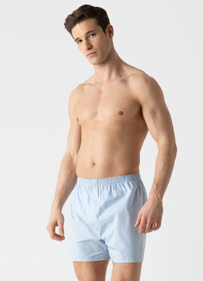 Long Cut Classic Boxer Shorts Plain Blue Men Buy More and Save ussunspel Long Cut Classic Boxer Shorts Plain Blue Men Buy More and Save ussunspel
