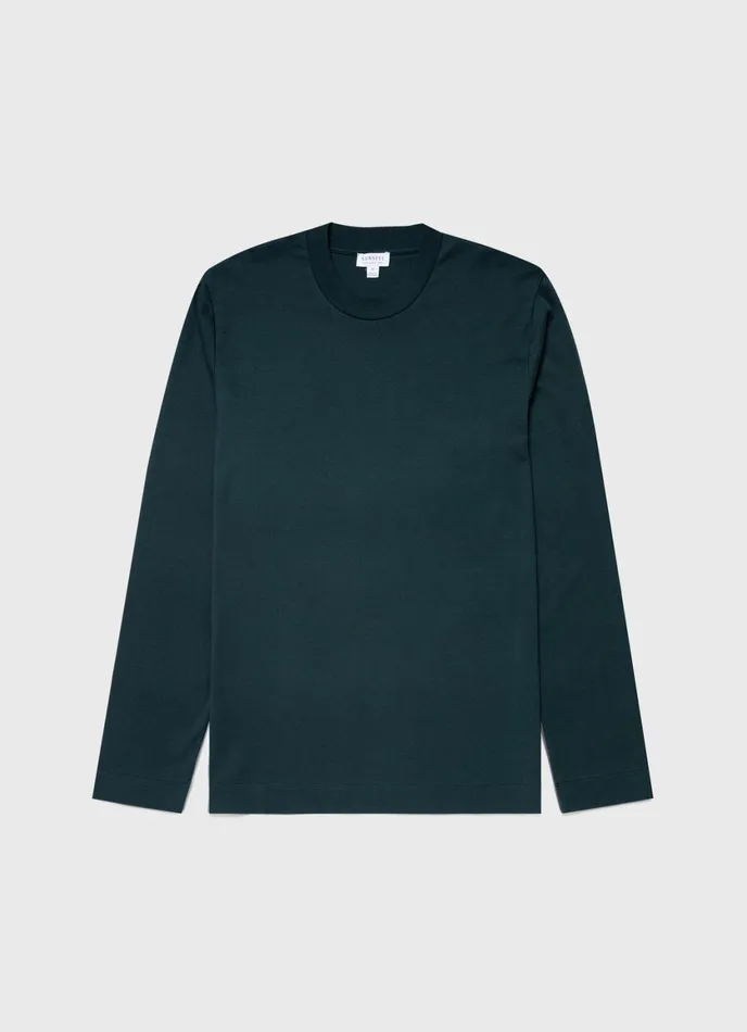 Long Sleeve Heavyweight Tshirt Peacock Men SUNSPEL Tshirts