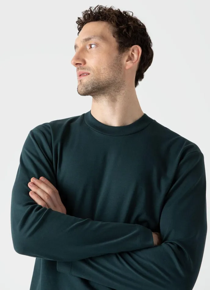 Long Sleeve Heavyweight Tshirt Peacock Men SUNSPEL Tshirts
