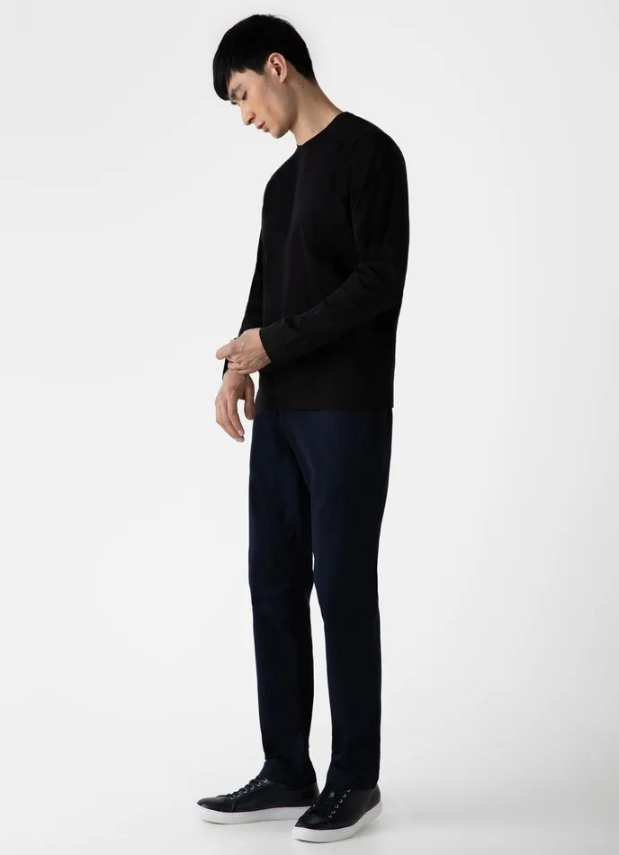 Long Sleeve Riviera Midweight Tshirt Black Tshirts ussunspel Men Long Sleeve Riviera Midweight Tshirt Black Tshirts ussunspel Men