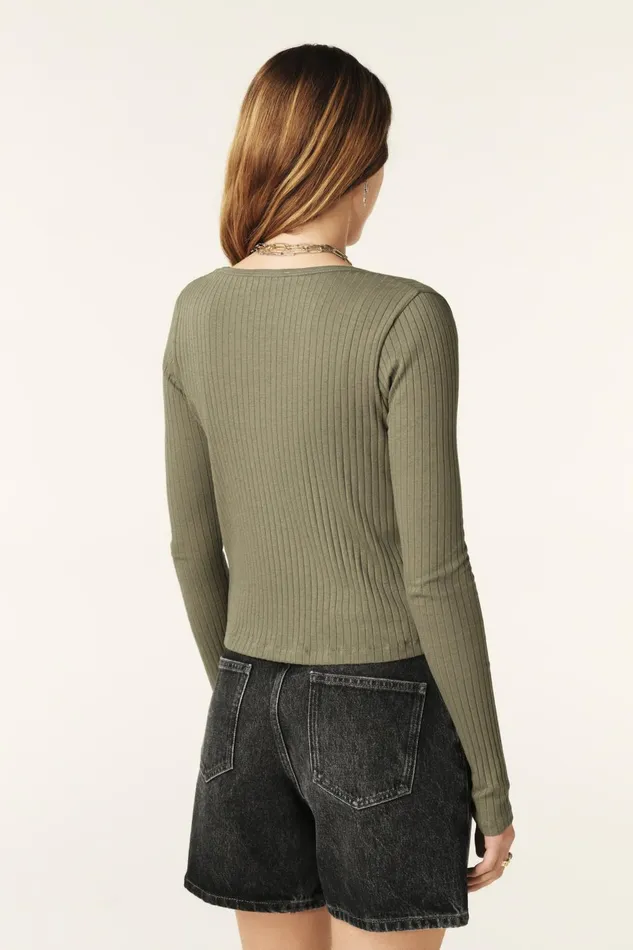 LongSleeve Top Tan OffWhite Women Baandsh Tops and Shirts