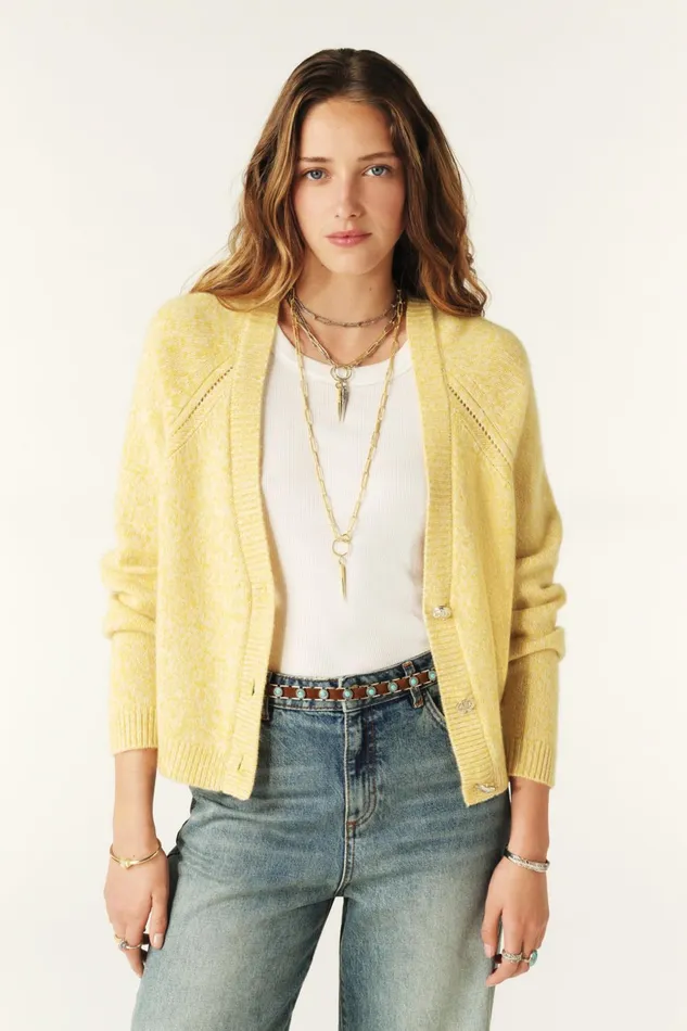 LongSleeved Cardigan Carila Brown Women Baandsh Sweaters and Cardigans
