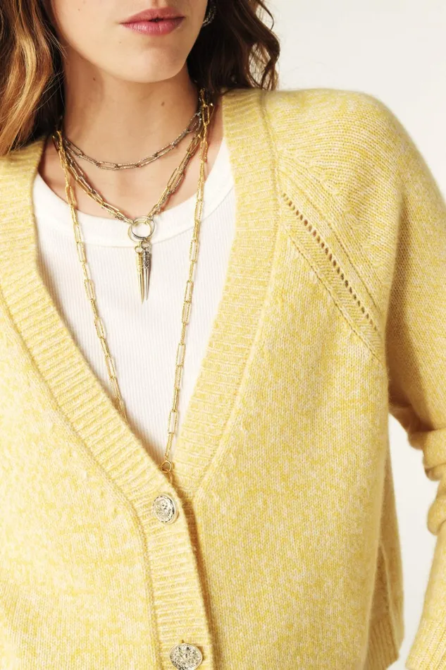 LongSleeved Cardigan Carila Brown Women Baandsh Sweaters and Cardigans