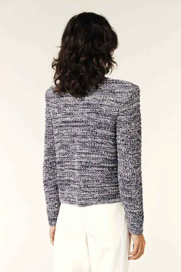 LongSleeved Cardigan Guspa Blue Women Baandsh Sweaters and Cardigans