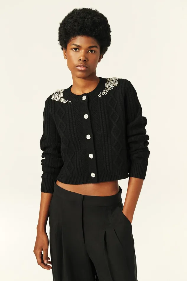 LongSleeved Jumper Oillo Black Women Baandsh Sweaters and Cardigans