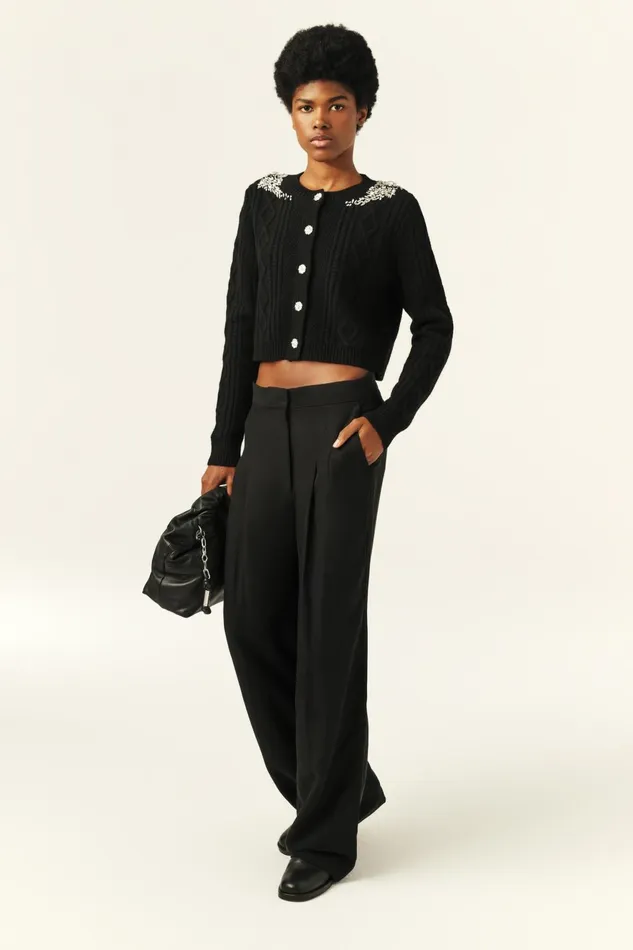 LongSleeved Jumper Oillo Black Women Baandsh Sweaters and Cardigans