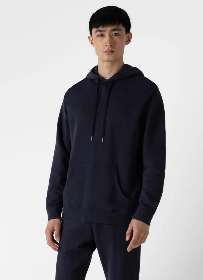 Loopback Hoody Navy Men SUNSPEL Sweatshirts and Sweatpants