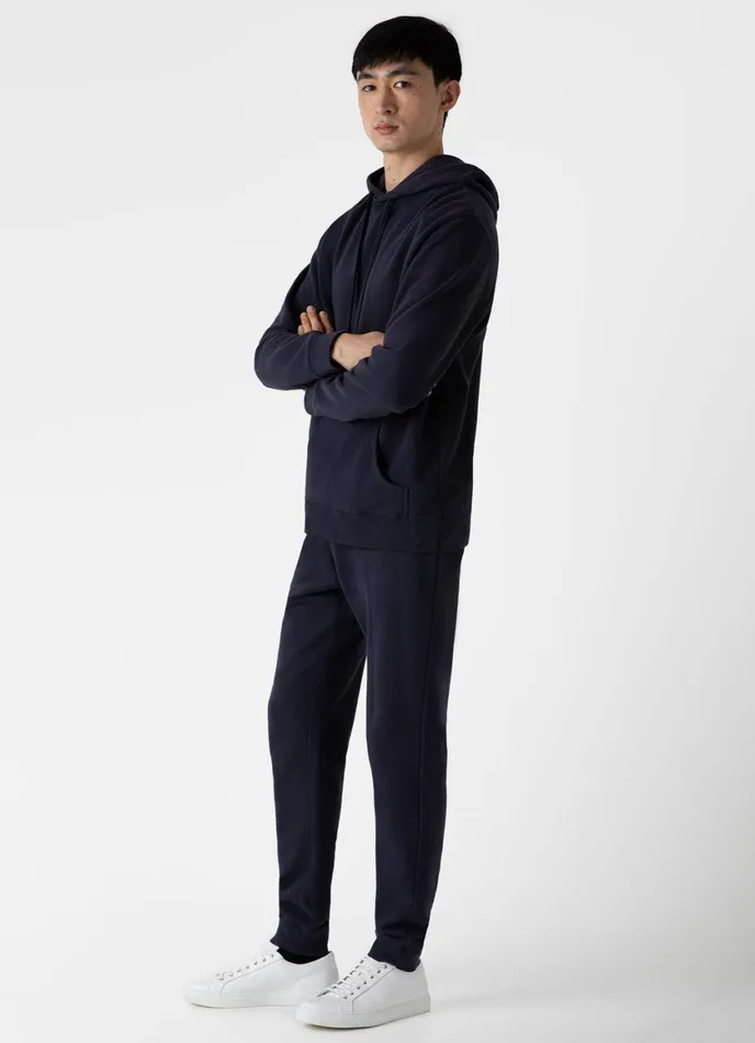 Loopback Hoody Navy Men SUNSPEL Sweatshirts and Sweatpants