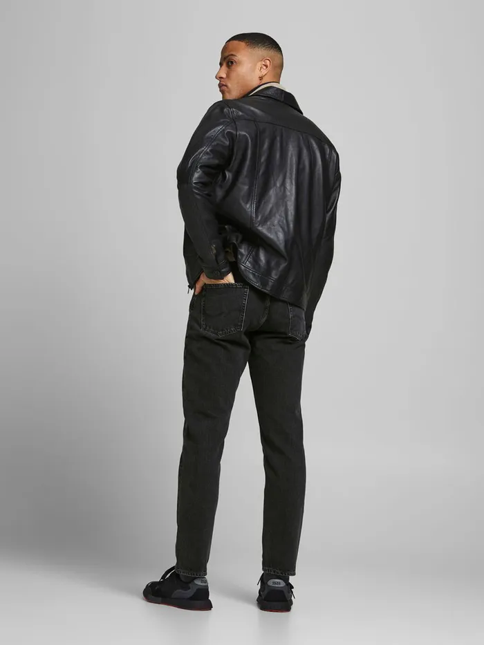 Loose Jeans JACK and JONES Mens CHRIS ORIGINAL CJ 934 LOOSE FIT JEANS Black Black Denim