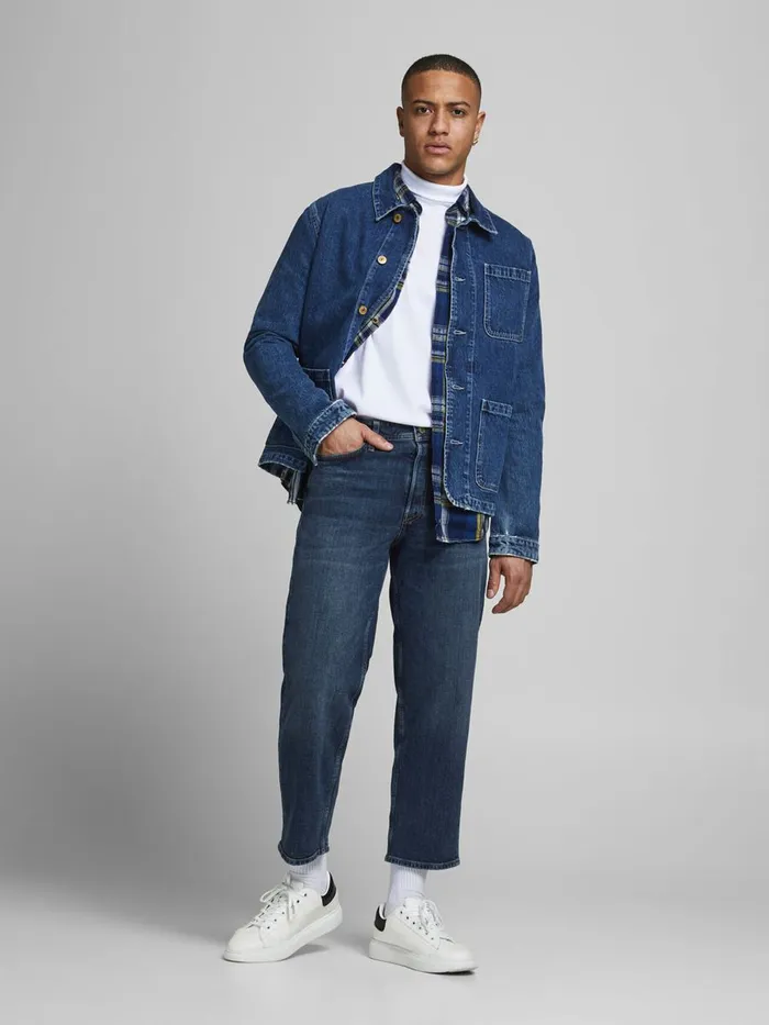 Loose Jeans JACK and JONES Mens ROB ORIGINAL CJ 198 LOOSE FIT JEANS Blue Blue Denim